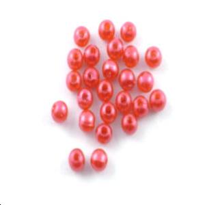 25 PERLES PLASTIQUE ROUGE Ø4